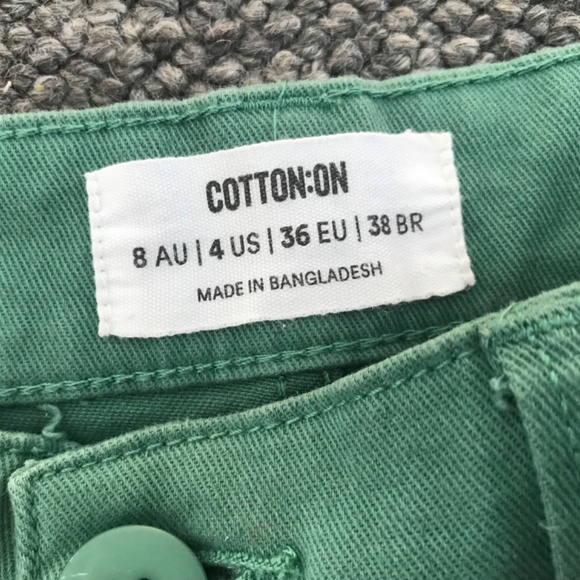 Cotton On size 8 Green jeans - Picture 2 of 7